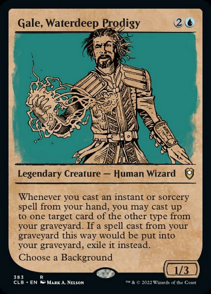 Gale, Waterdeep Prodigy (Showcase) [Commander Legends: Battle for Baldur's Gate] | The Time Vault CA