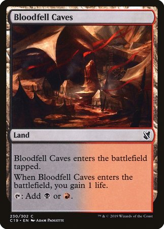 Bloodfell Caves [Commander 2019] | The Time Vault CA