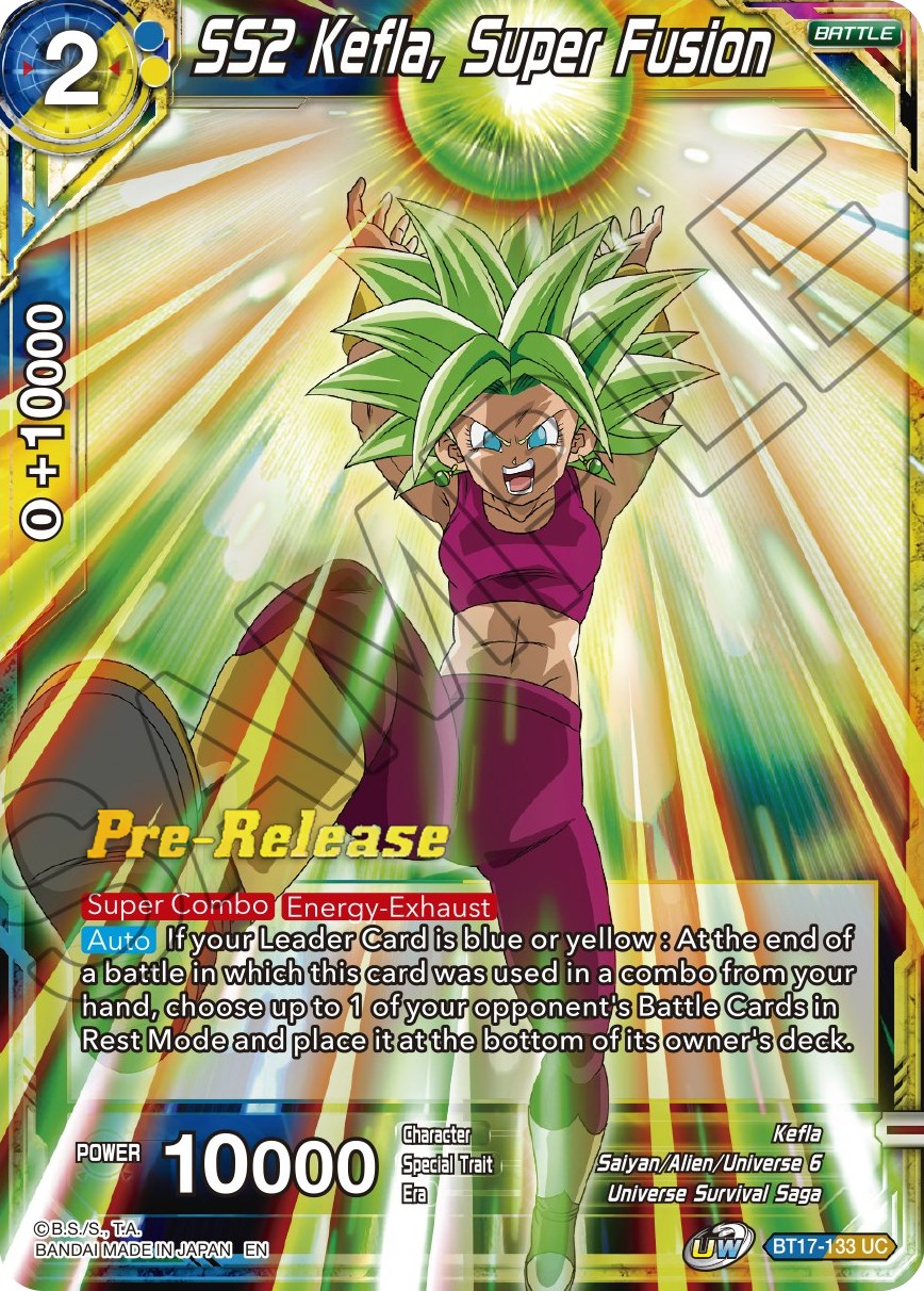 SS2 Kefla, Super Fusion (BT17-133) [Ultimate Squad Prerelease Promos] | The Time Vault CA