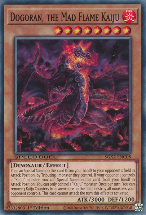 Dogoran, the Mad Flame Kaiju [SGX2-ENC08] Secret Rare | The Time Vault CA