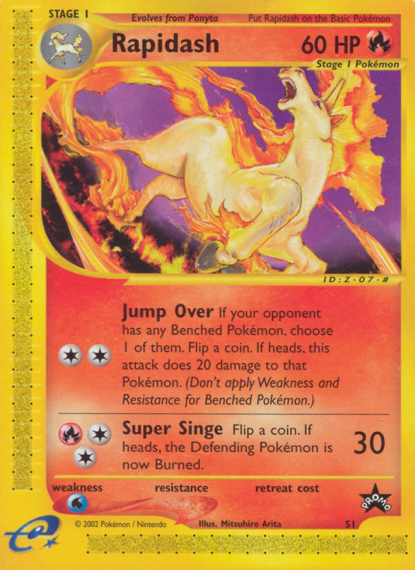 Rapidash (51) [Wizards of the Coast: Black Star Promos] | The Time Vault CA