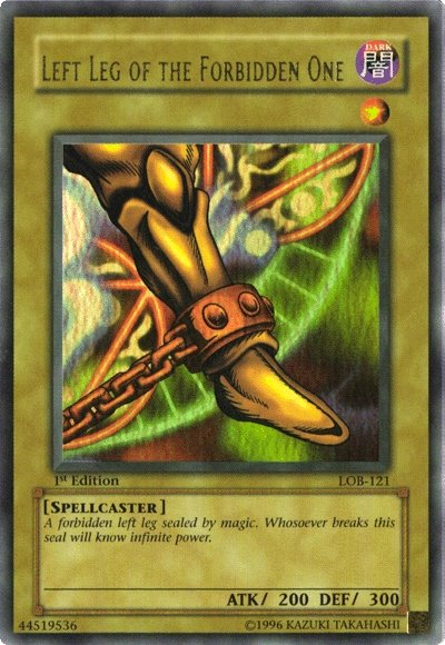 Left Leg of the Forbidden One [LOB-121] Ultra Rare | The Time Vault CA