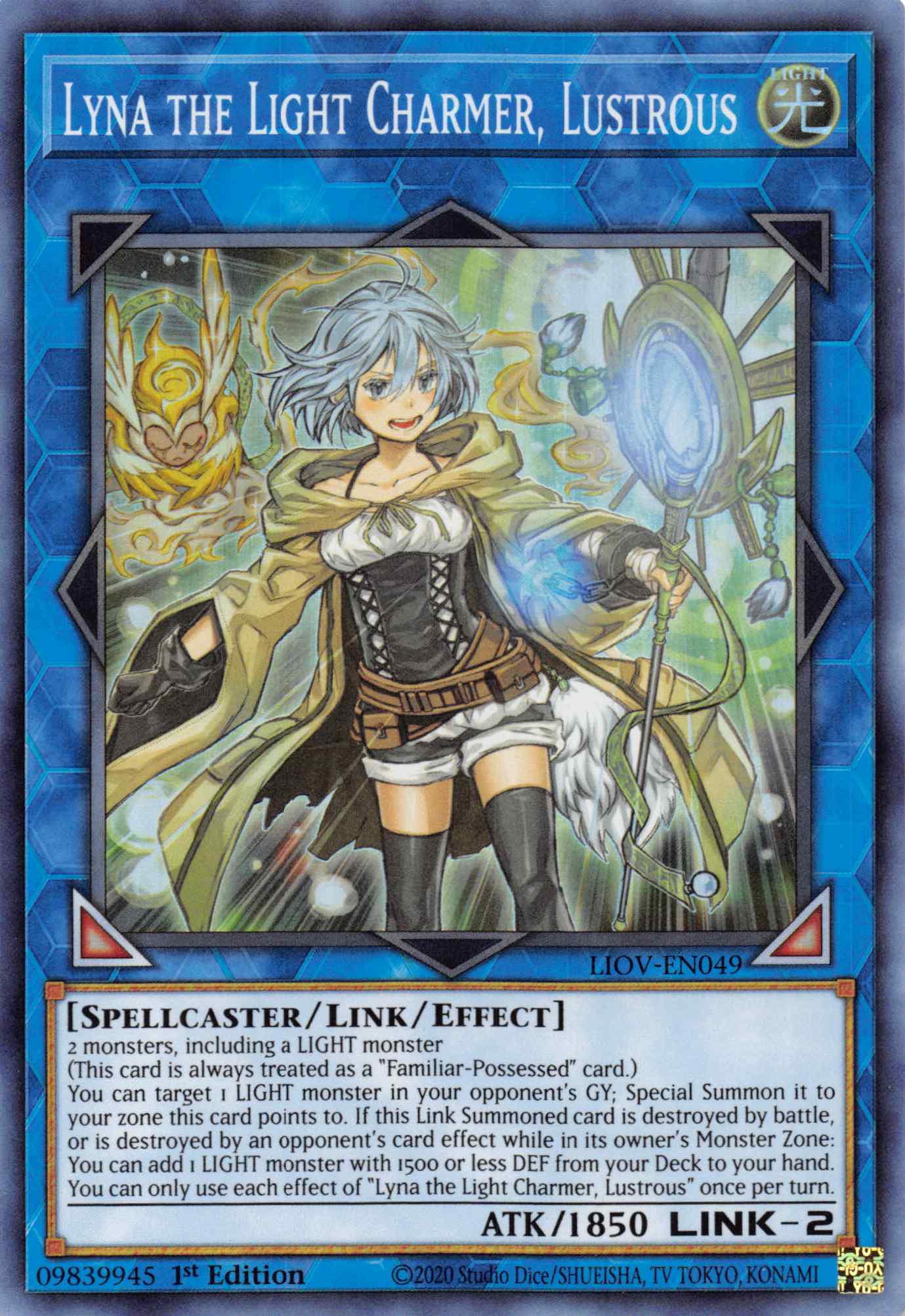 Lyna the Light Charmer, Lustrous [LIOV-EN049] Super Rare | The Time Vault CA