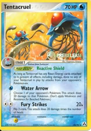 Tentacruel (45/92) (Prerelease Promo) [Nintendo: Black Star Promos] | The Time Vault CA