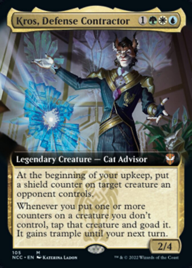 Kros, Defense Contractor (Extended Art) [Streets of New Capenna Commander] | The Time Vault CA