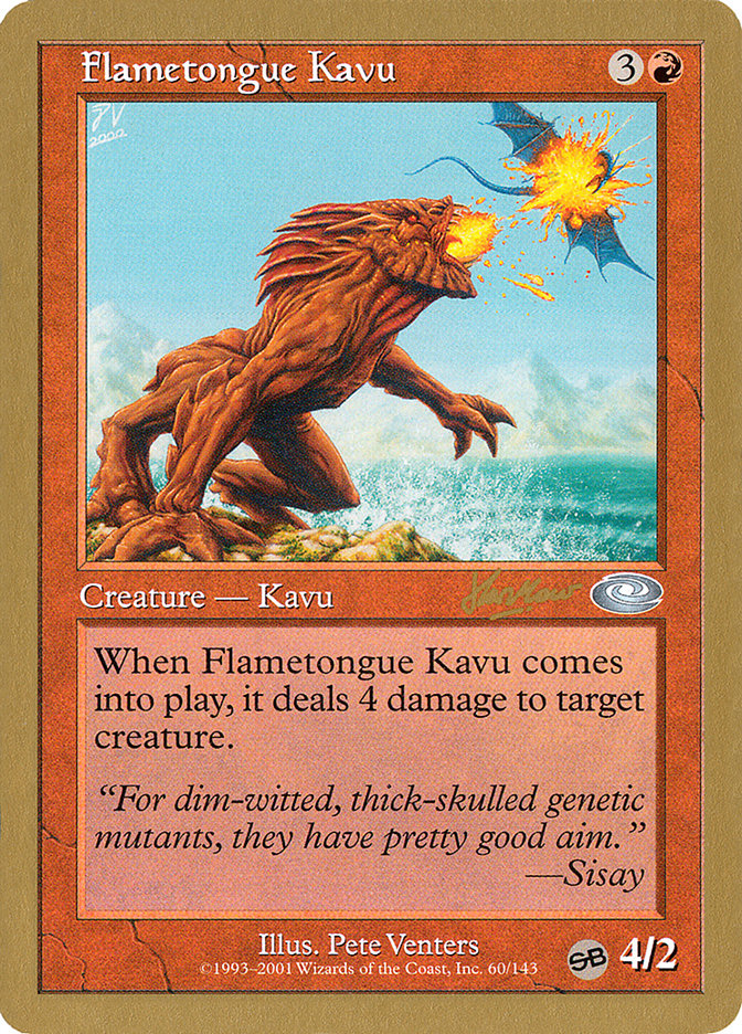 Flametongue Kavu (Sim Han How) (SB) [World Championship Decks 2002] | The Time Vault CA