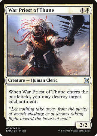 War Priest of Thune [Eternal Masters] | The Time Vault CA