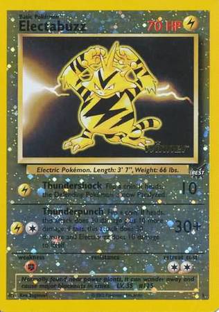 Electabuzz (1) (Winner) [Best of Promos] | The Time Vault CA