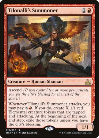 Tilonalli's Summoner [Rivals of Ixalan Promos] | The Time Vault CA