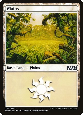 Plains (262) [Core Set 2019] | The Time Vault CA