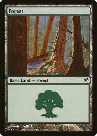 Forest (71) [Duel Decks: Phyrexia vs. the Coalition] | The Time Vault CA
