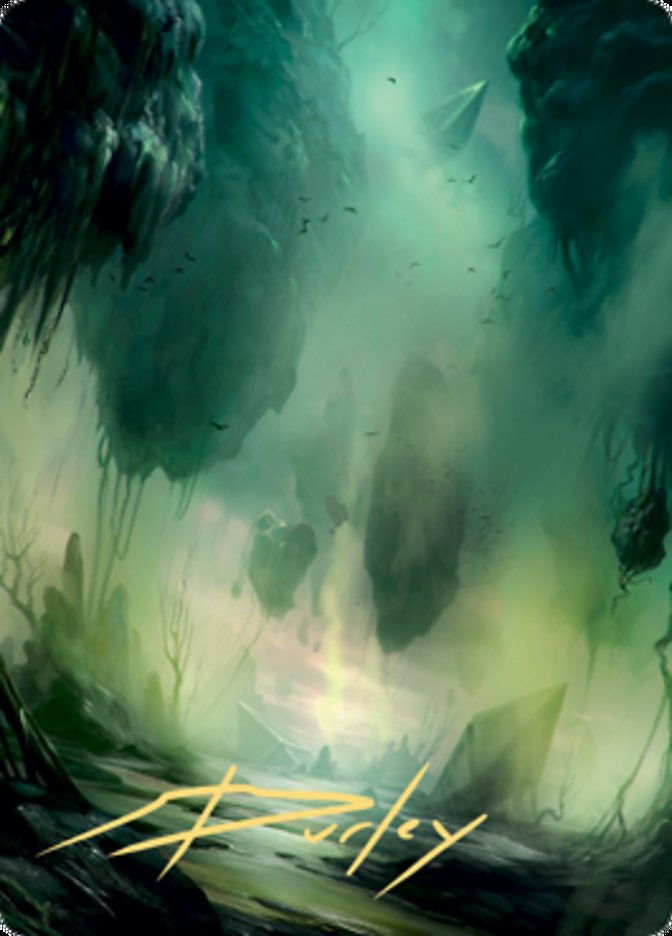 Swamp 1 Art Card (Gold-Stamped Signature) [Zendikar Rising Art Series] | The Time Vault CA