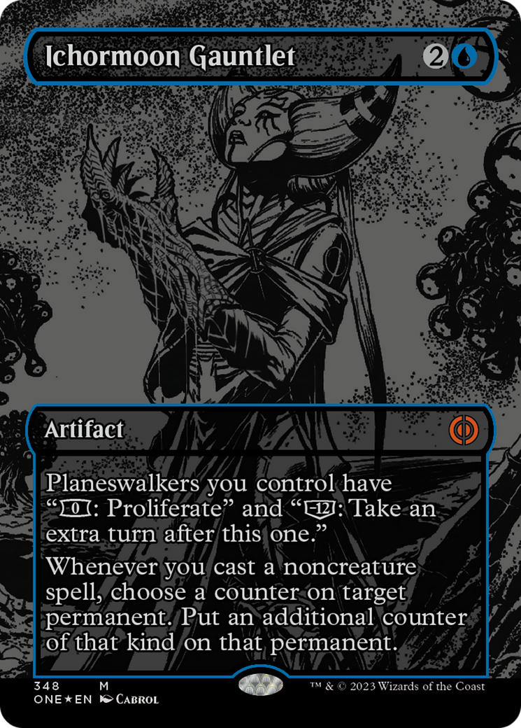 Ichormoon Gauntlet (Oil Slick Raised Foil) [Phyrexia: All Will Be One] | The Time Vault CA