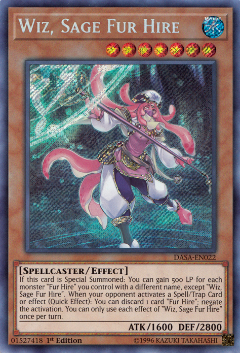 Wiz, Sage Fur Hire [DASA-EN022] Secret Rare | The Time Vault CA