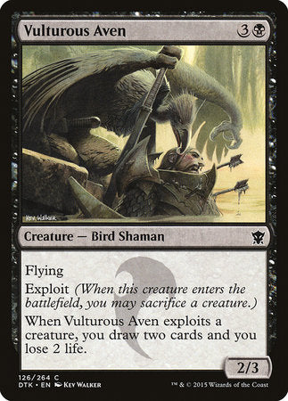 Vulturous Aven [Dragons of Tarkir] | The Time Vault CA