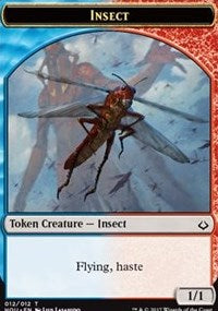 Insect // Zombie Double-sided Token [Hour of Devastation Tokens] | The Time Vault CA