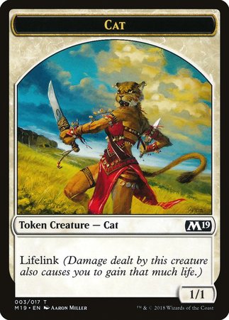 Cat Token [Core Set 2019 Tokens] | The Time Vault CA