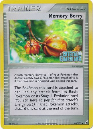 Memory Berry (80/100) (Stamped) [EX: Crystal Guardians] | The Time Vault CA