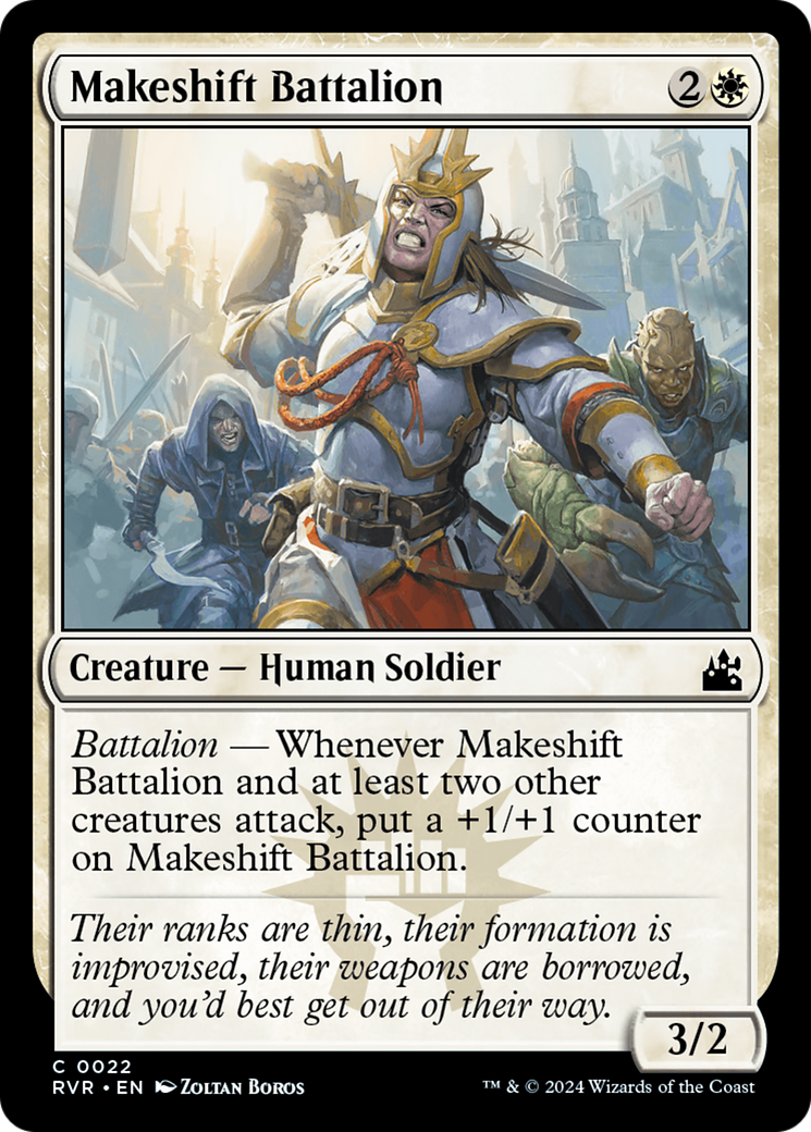 Makeshift Battalion [Ravnica Remastered] | The Time Vault CA