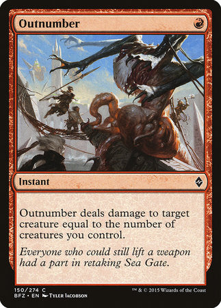 Outnumber [Battle for Zendikar] | The Time Vault CA