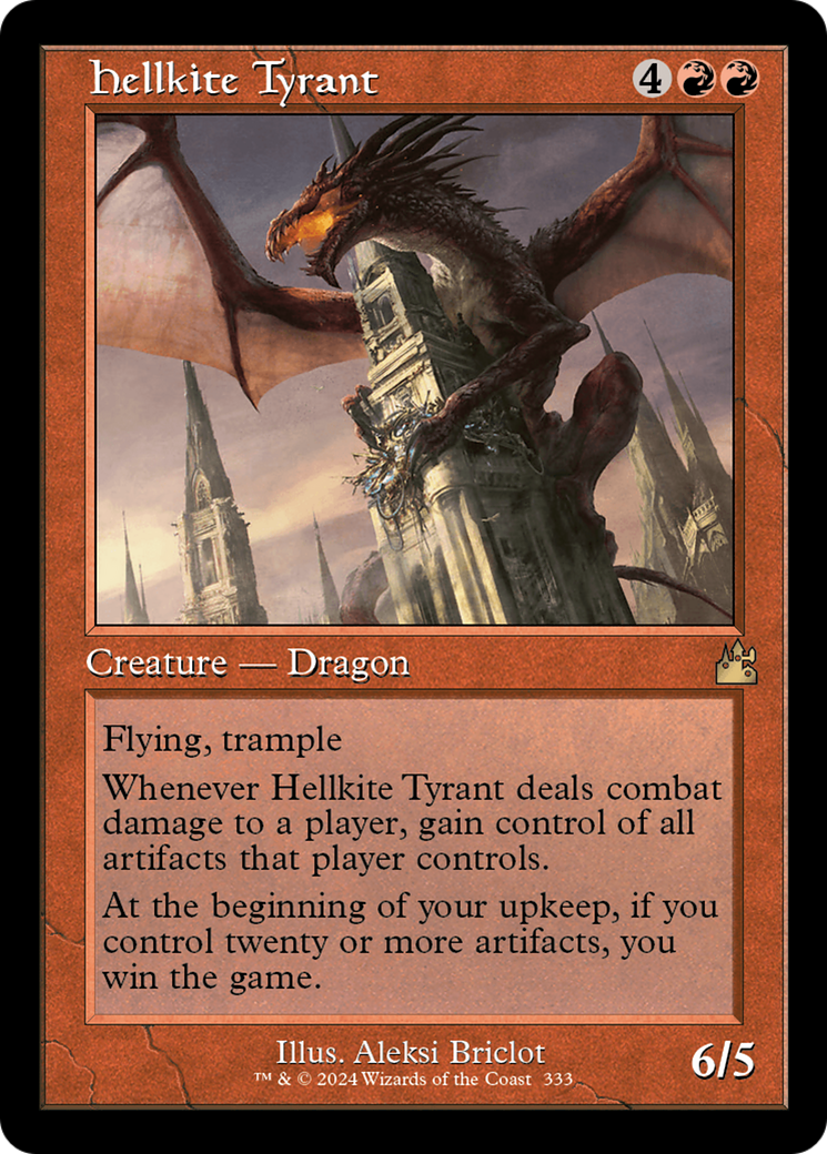 Hellkite Tyrant (Retro Frame) [Ravnica Remastered] | The Time Vault CA