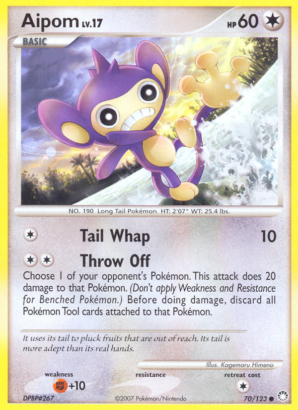 Aipom (70/123) [Diamond & Pearl: Mysterious Treasures] | The Time Vault CA