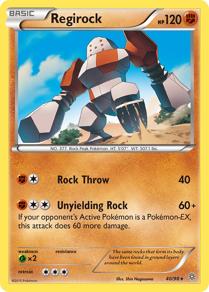 Regirock (40/98) (Theme Deck Exclusive) [XY: Ancient Origins] | The Time Vault CA