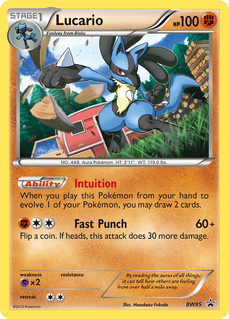 Lucario (BW85) [Black & White: Black Star Promos] | The Time Vault CA