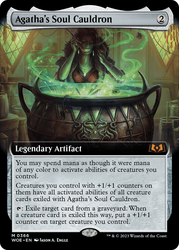 Agatha's Soul Cauldron (Extended Art) [Wilds of Eldraine] | The Time Vault CA
