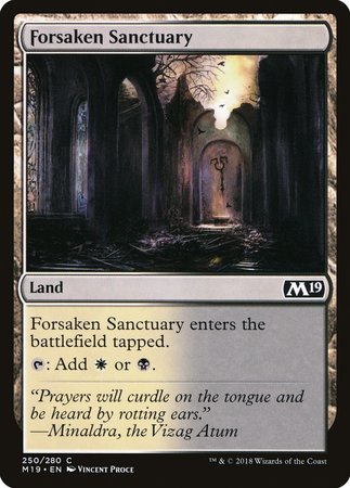 Forsaken Sanctuary [Core Set 2019] | The Time Vault CA