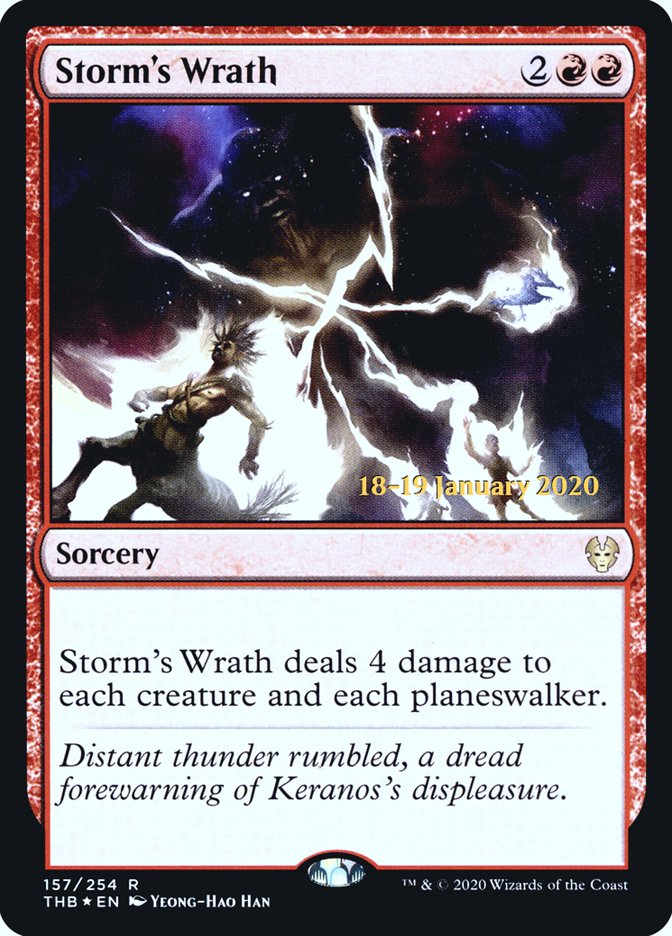 Storm's Wrath [Theros Beyond Death Prerelease Promos] | The Time Vault CA