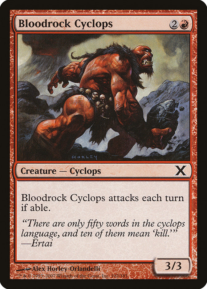 Bloodrock Cyclops [Tenth Edition] | The Time Vault CA