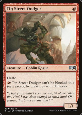 Tin Street Dodger [Ravnica Allegiance] | The Time Vault CA