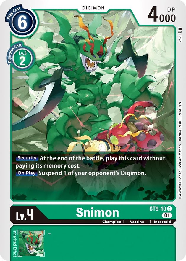 Snimon [ST9-10] [Starter Deck: Ultimate Ancient Dragon] | The Time Vault CA