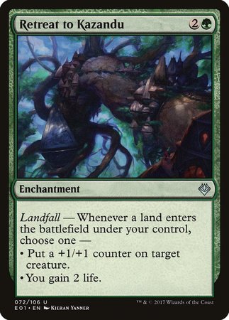 Retreat to Kazandu [Archenemy: Nicol Bolas] | The Time Vault CA