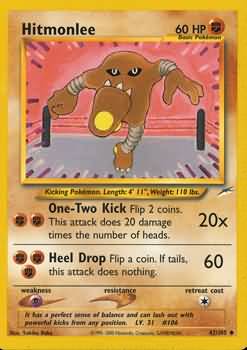 Hitmonlee (42/105) [Neo Destiny Unlimited] | The Time Vault CA