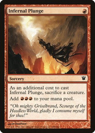 Infernal Plunge [Innistrad] | The Time Vault CA