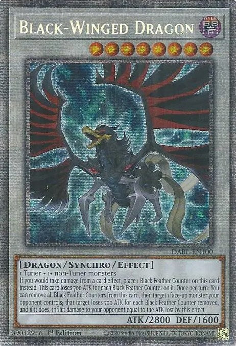 Black-Winged Dragon [DABL-EN100] Starlight Rare | The Time Vault CA