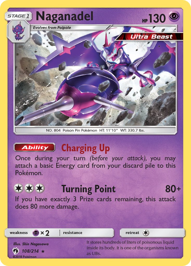 Naganadel(108/214) (Theme Deck Exclusive) [Sun & Moon: Lost Thunder] | The Time Vault CA