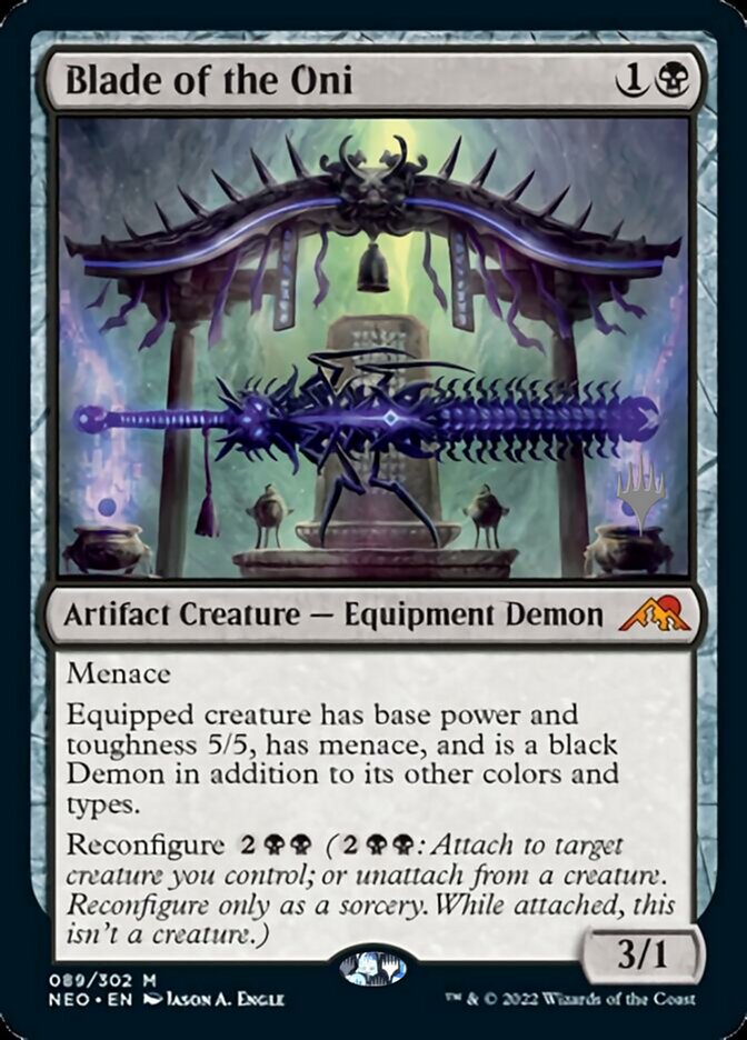 Blade of the Oni (Promo Pack) [Kamigawa: Neon Dynasty Promos] | The Time Vault CA