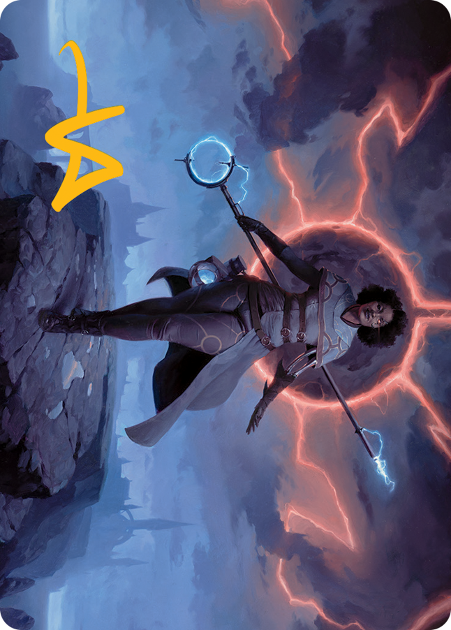 Rona, Herald of Invasion Art Card (Gold-Stamped Signature) [March of the Machine Art Series] | The Time Vault CA
