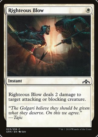 Righteous Blow [Guilds of Ravnica] | The Time Vault CA
