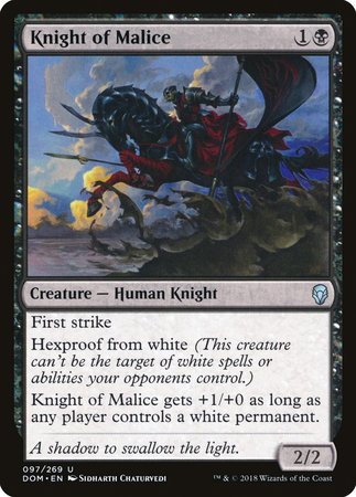 Knight of Malice [Dominaria] | The Time Vault CA