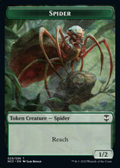 Treefolk // Spider Double-sided Token [Streets of New Capenna Commander Tokens] | The Time Vault CA