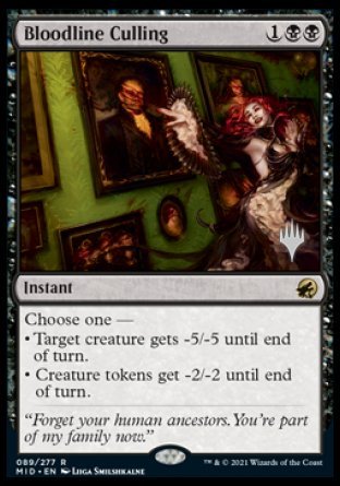 Bloodline Culling (Promo Pack) [Innistrad: Midnight Hunt Promos] | The Time Vault CA