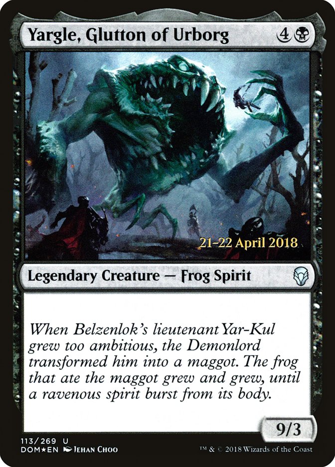 Yargle, Glutton of Urborg  [Dominaria Prerelease Promos] | The Time Vault CA
