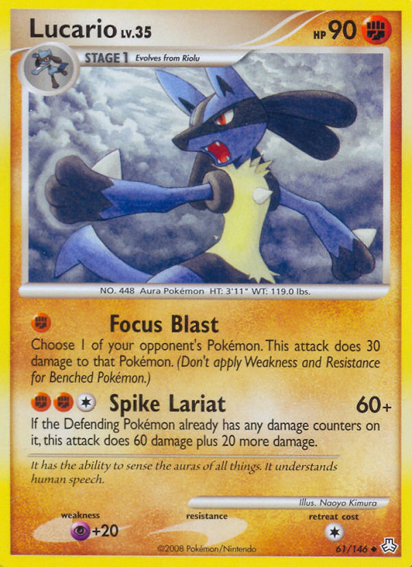 Lucario (61/146) [Diamond & Pearl: Legends Awakened] | The Time Vault CA