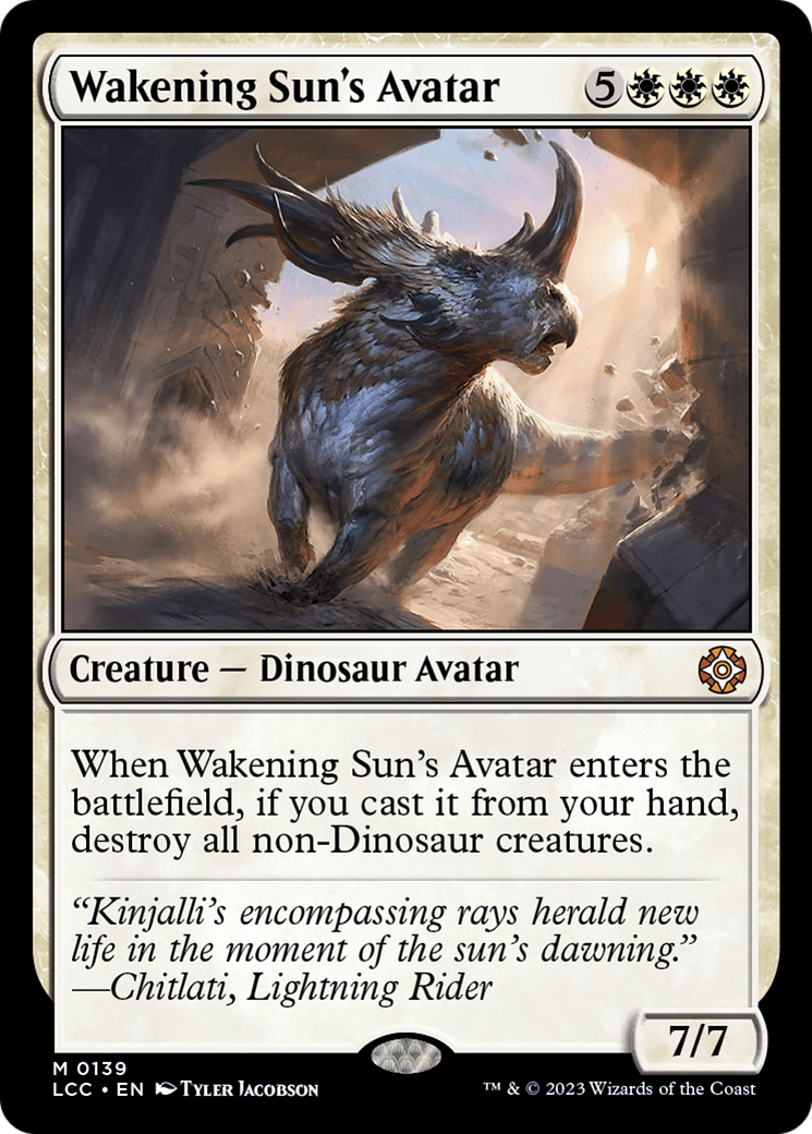 Wakening Sun's Avatar [The Lost Caverns of Ixalan Commander] | The Time Vault CA