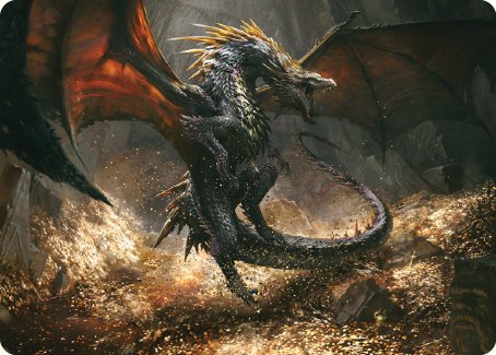 Cavern-Hoard Dragon Art Card [The Lord of the Rings: Tales of Middle-earth Art Series] | The Time Vault CA