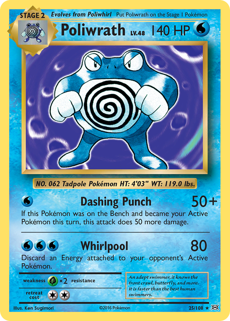 Poliwrath (25/108) [XY: Evolutions] | The Time Vault CA